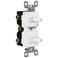 ENERLITES Duplex Double Toggle Light Switch, Single Pole, 15 Amp, White