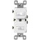 ENERLITES Duplex Double Toggle Light Switch, Single Pole, 15 Amp, White