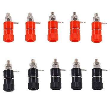 bnafes 10 PCS Binding Posts Terminals 4mm Banana Plug Socket 4mm Amplifier Terminal Connector for Arduino