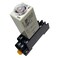 AC 110V Delay Timer Time Relay H3Y-2 0-60S Second &amp; Base Socket DPDT (AC 110V)