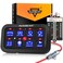 Auxbeam 8 Gang Switch Panel BB80 Universal Circuit Control Relay System Automatic Dimmable LED Switch Control Panel Switch Pod Touch Switch Box for Car Truck Offroad ATV SUV - Blue, 3 Years