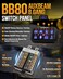 Auxbeam 8 Gang Switch Panel BB80 Universal Circuit Control Relay System Automatic Dimmable LED Switch Control Panel Switch Pod Touch Switch Box for Car Truck Offroad ATV SUV - Blue, 3 Years