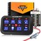 Auxbeam 8 Gang Switch Panel BB80 Universal Circuit Control Relay System Automatic Dimmable LED Switch Control Panel Switch Pod Touch Switch Box for Car Truck Offroad ATV SUV - Blue, 3 Years