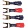 Spade Fork to Banana Binding Post Adapter, 4-Pack (Large Spade)