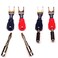 Spade Fork to Banana Binding Post Adapter, 4-Pack (Large Spade)