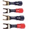 Spade Fork to Banana Binding Post Adapter, 4-Pack (Large Spade)
