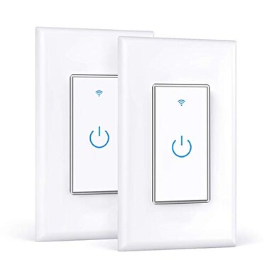 Double Smart Home Light Switch WiFi Wall Switch Compatible with Alexa Google Assistant