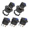 AutoEC Rocker Switch with Shell 12V 20A Blue Lighted Round Switch