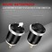 DaierTek 6pcs 12V Momentary Push Button Switch Waterproof Black Metal 12mm 1/2'' Small Round Power Pushbutton 2 Pin Push ON