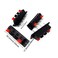 Honbay 4PCS 4 Pin Speaker Terminal Block 4 Position Amplifier Spring Jointing Clamp Test Clip Stereo Speaker Strip Shaped Push Release Connector Plate