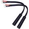 CNCESS Spade Fork to 1/4 TS Speaker Adapter, 12AWG, 2-Pack (Small Spade)