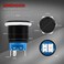 DaierTek 22mm Latching Push Button Switch 12V Waterproof Blue LED Metal Push Button Switch 12 Volt DC ON Off SPDT maintained Pushbutton Switch for Marine -2pcs