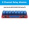AEDIKO DC 24V Relay Module Relay Board 8 Channel OPTO-Isolated High or Low Level Trigger