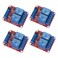 AEDIKO 4pcs DC 5V Relay Module 2 Channel Relay Board with Optocoupler Support High or Low Level Trigger