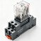 TWTADE Electromagnetic Power Relay with Socket Base, 220V AC Coil 8-Pin 10A