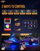 Auxbeam 8 Gang Switch Panel Bluetooth AR-800 with RGB APP Control 3 Modes
