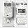 BN-LINK Digital Outlet Timer for Light, 7 Days Programmable Timer for Lamps