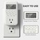 BN-LINK Digital Outlet Timer for Light, 7 Days Programmable Timer for Lamps