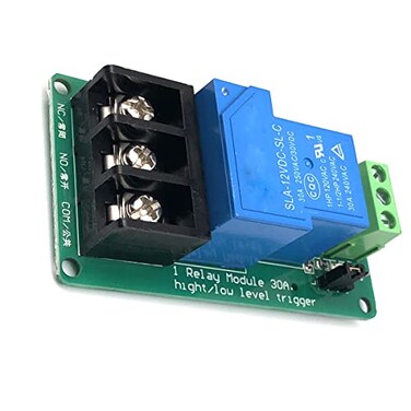 FainWan Relay Module One Way 30A Optocoupler Isolation High Power Relay High/Low Level Trigger YYG-2(12VDC)
