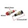 bnafes 2mm Female Extended Bind Post Alloy Socket Plug Panel Terminal Banana Jack Connector Black and Red 12 Pack