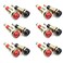 bnafes 2mm Female Extended Bind Post Alloy Socket Plug Panel Terminal Banana Jack Connector Black and Red 12 Pack
