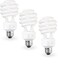 SLEEKLIGHTING E26 Standard Screw Base 23W Spiral CFL Light Bulb Warm White