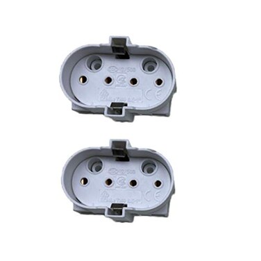 EZ-FIT 2PCS 2G11 4-Pin CFL/LED Socket Base Holder - CE RoHS