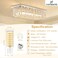 hansang G9 LED Bulb 3000K Warm White 6W, 60W Equivalent Halogen Replacement