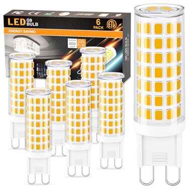 hansang G9 LED Bulb 3000K Warm White 6W, 60W Equivalent Halogen Replacement