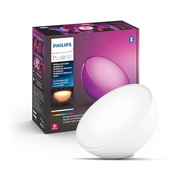 Philips Hue Go Smart Portable Table Lamp, 1-Pack, White