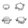 H7 LED Headlight Bulb Clips Holder Socket Adapter