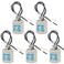 New orange heart E26 Socket, Ceramic Standard Medium Screw Socket, E27 Bulb Lamp Holder, E26 Light Socket with 12 inch Wire Lead for Halogen Incandescent LED Light Bulb (5 Pack)