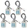 New orange heart E26 Socket, Ceramic Standard Medium Screw Socket, E27 Bulb Lamp Holder, E26 Light Socket with 12 inch Wire Lead for Halogen Incandescent LED Light Bulb (5 Pack)