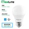 MaxLite A19 LED Bulb, Enclosed Fixture Rated, 60W Equivalent, 800 Lumens, Dimmable, E26 Medium Base, 5000K Daylight, 4-Pack