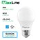 MaxLite A19 LED Bulb, Enclosed Fixture Rated, 60W Equivalent, 800 Lumens, Dimmable, E26 Medium Base, 5000K Daylight, 4-Pack