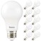 Sunco 10 Pack A19 LED Light Bulb, E26, 3W=25W, 4000K Cool White