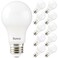 Sunco 10 Pack A19 LED Light Bulb, E26, 3W=25W, 4000K Cool White