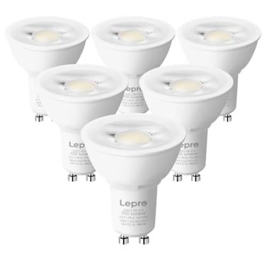 Lepro Dimmable GU10 LED Light Bulbs 5.5W 500LM 5000K Daylight White 6 Pack