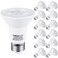 TORCHSTAR 12-Pack PAR20 LED Bulbs, Dimmable LED Spotlight Bulb, 3000K