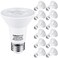 TORCHSTAR 12-Pack PAR20 LED Bulbs, Dimmable LED Spotlight Bulb, 3000K