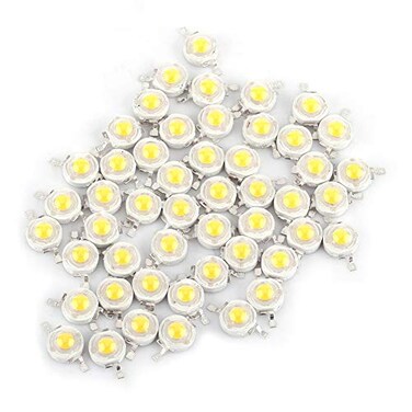 Zetiling High Power Led Chip, LED Bead Chips, LED Chip Bulb, Light Beads 1w White Super Bright SMD Cob Light Emitter Components Diode Bulb Lamp Beads for DIY Lighting (Warm White)