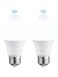 TORCHSTAR 2-Pack A19 Motion Sensor LED Light Bulb, 900LM, E26 6000K