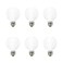 Sylvania LED TruWave Natural Series Globe G25 Light Bulb, 40W Equivalent, Efficient 4.5W, 350 Lumens, Dimmable, Frosted, 2700K, Soft White - 6 Pack (40887)