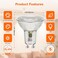 Sylvania LED TruWave Natural Series PAR16 Light Bulb, 50W Equivalent Efficient 6W, GU10 Bi-Pin Base, Dimmable, 3000K, White - 1 Pack (40932)