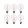Sylvania LED TruWave Natural Series Globe Light Bulb, 40W Soft White Medium Base, Dimmable, Clear - 6 Pack