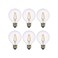 Sylvania LED TruWave Natural Series Globe Light Bulb, 40W Soft White Medium Base, Dimmable, Clear - 6 Pack