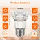 Sylvania LED TruWave Natural Series PAR16 Light Bulb, 50W Equivalent, Efficient 6W, Medium Base, Dimmable, 3000K, White - 1 Pack (40930)
