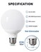 Daylight LED Globe Light Bulbs for Bathroom, 60 watt Equivalent, E26 Base