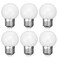 G45 LED Light Bulb 3W Globe Vanity Bulbs 30 Watt Replacement Bulb Cool White 6500K Round Night Light Bulb E26/E27 Base for Bathroom Makeup Mirror Light Bedroom, 6 Pack