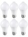TORCHSTAR 6-Pack A19 Motion Sensor LED Light Bulb, 900LM, E26 6000K